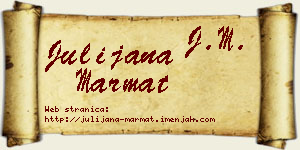 Julijana Marmat vizit kartica